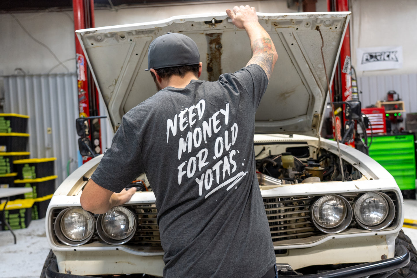 Need Money For Old Yotas T Shirt GREY