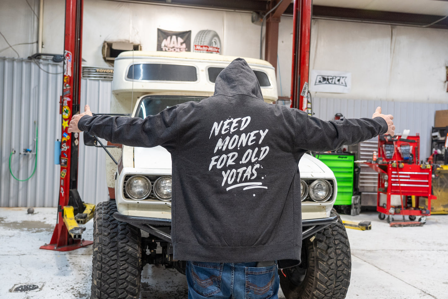 Need Money For Old Yotas Zip Up Hoodie