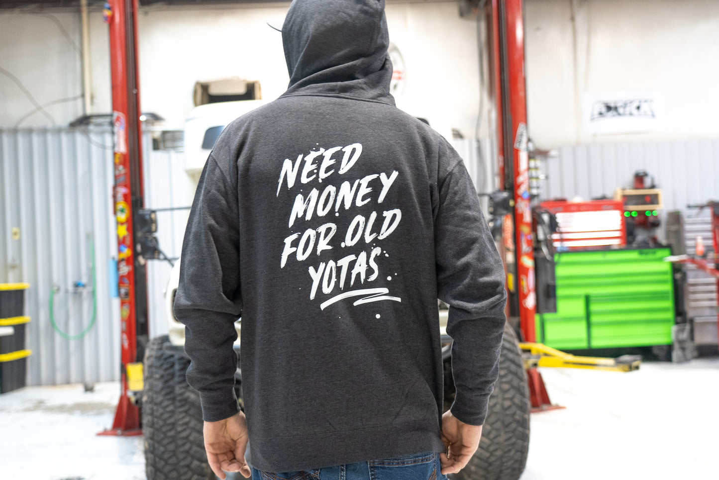Need Money For Old Yotas Zip Up Hoodie