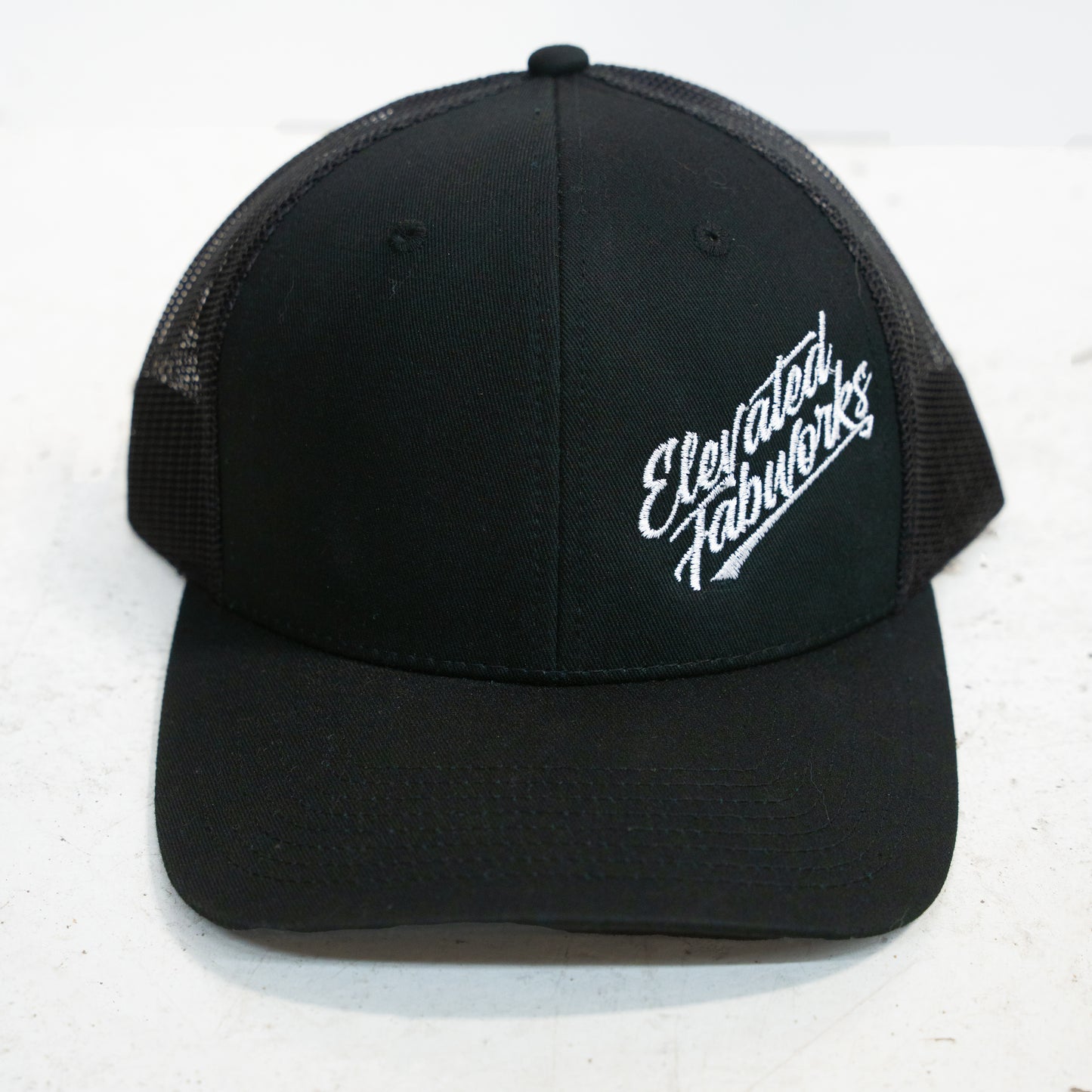 Black Elevated Fabworks Hat Curved Brim