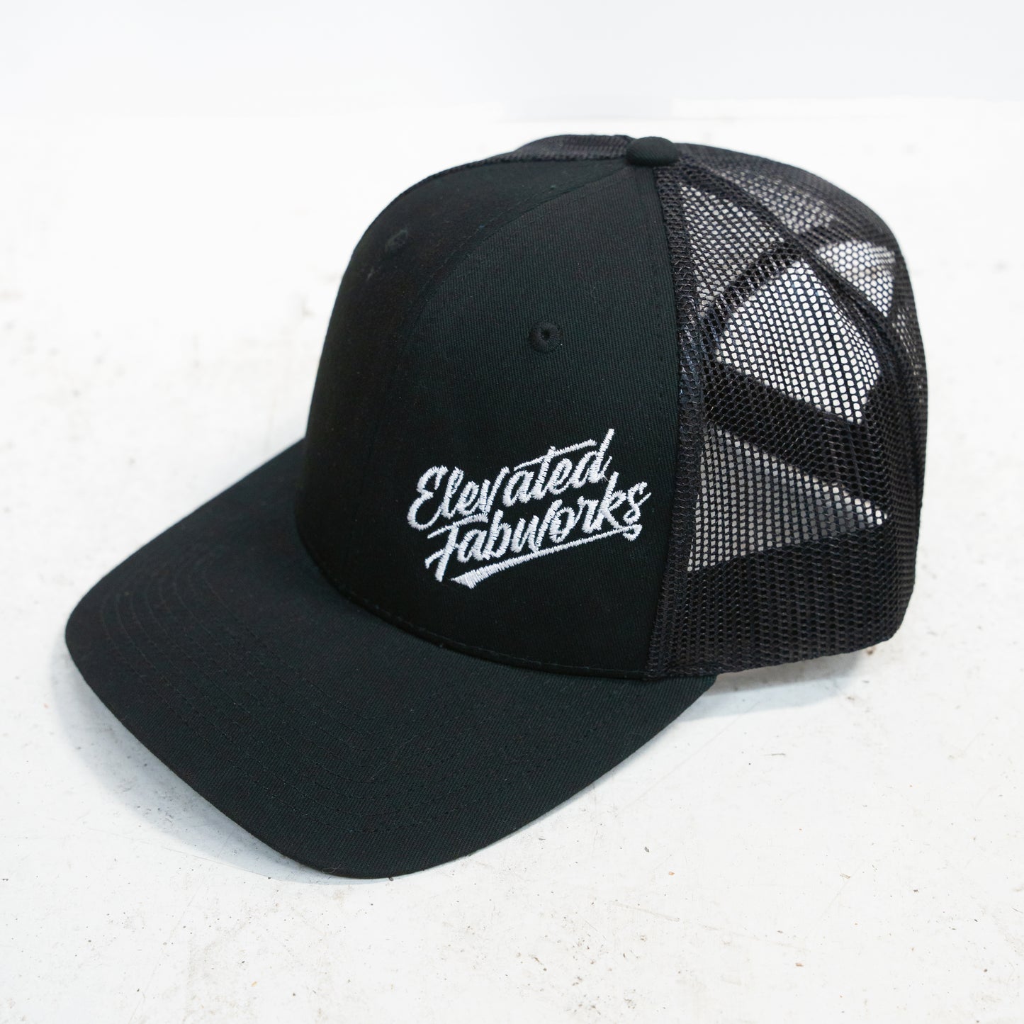 Black Elevated Fabworks Hat Curved Brim