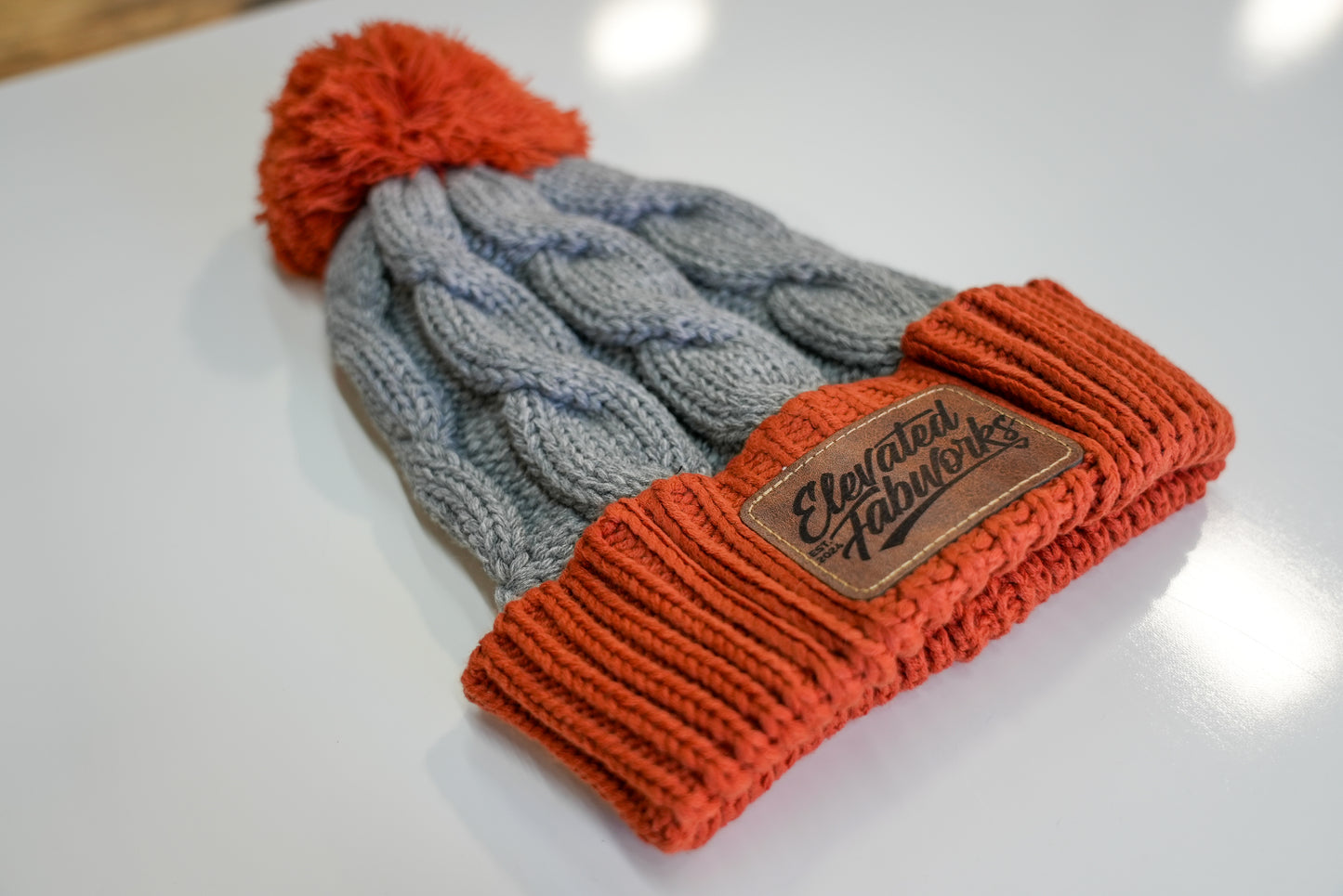 Orange/Grey Female Beanie